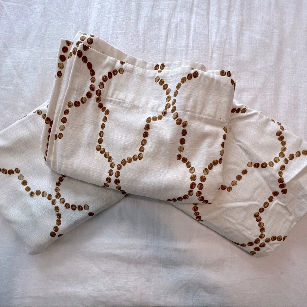 Threshold Cream & Gold Curtains